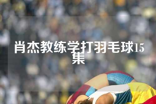 肖杰教练学打羽毛球15集