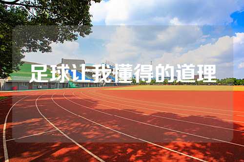 足球让我懂得的道理