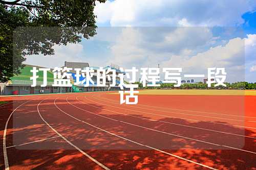 打篮球的过程写一段话