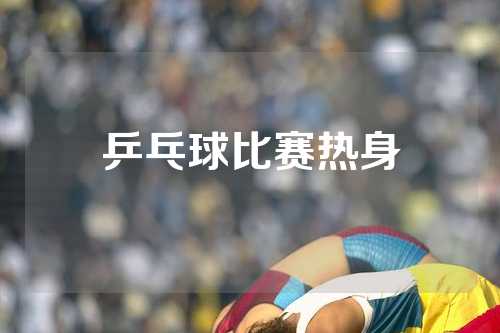 乒乓球比赛热身