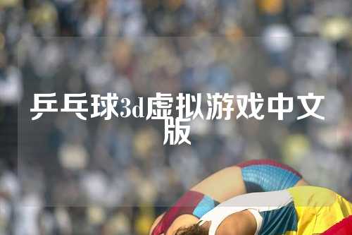 乒乓球3d虚拟游戏中文版