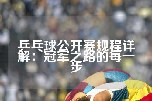 乒乓球公开赛规程详解：冠军之路的每一步