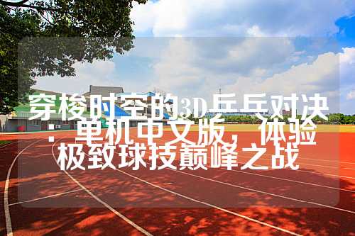 穿梭时空的3D乒乓对决：单机中文版，体验极致球技巅峰之战
