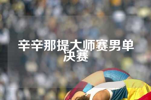 辛辛那提大师赛男单决赛
