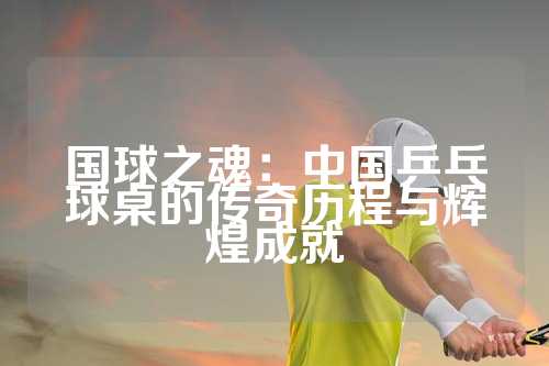 国球之魂：中国乒乓球桌的传奇历程与辉煌成就