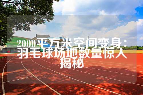 2000平方米空间变身：羽毛球场地数量惊人揭秘