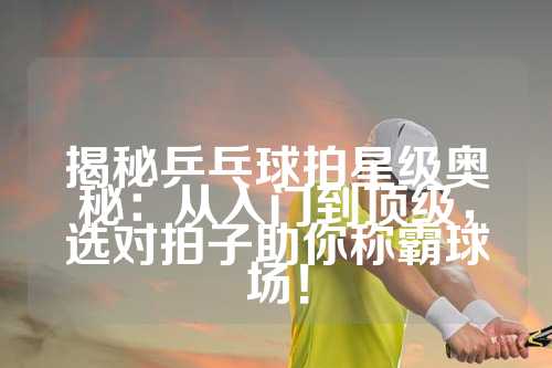 揭秘乒乓球拍星级奥秘：从入门到顶级，选对拍子助你称霸球场！
