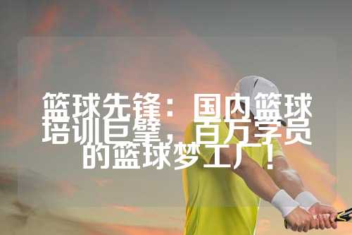 篮球先锋：国内篮球培训巨擘，百万学员的篮球梦工厂！
