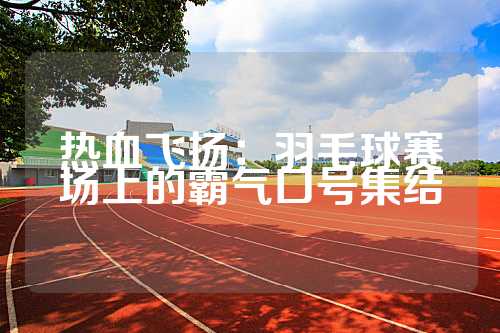 热血飞扬：羽毛球赛场上的霸气口号集结